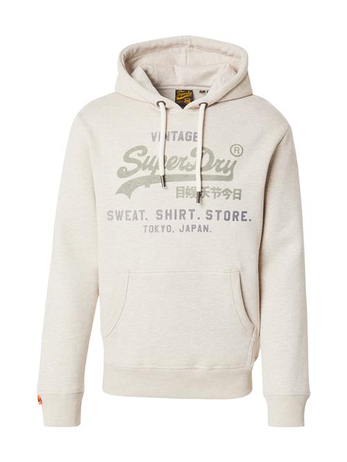 Superdry & Co Sweatshirt 'Heritage'  beige-meleret / mørkegrå / oliven