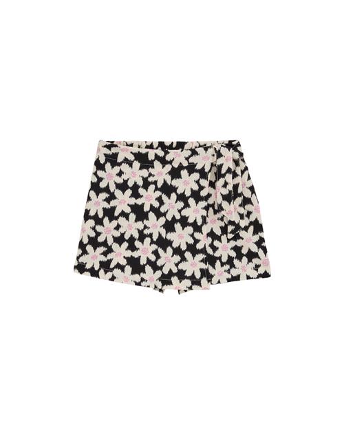 WE Fashion Nederdel  lilla / sort / hvid