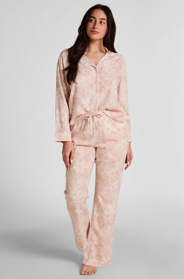 Hunkemöller Flower Linen Bukser Lyserød