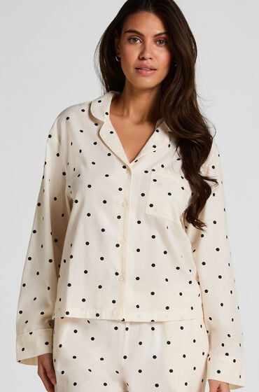 Hunkemöller Bomuldsakke med prikker Hvid