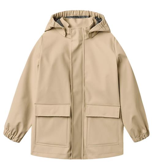 Wheat Regnjakke - Ollo - White Pepper