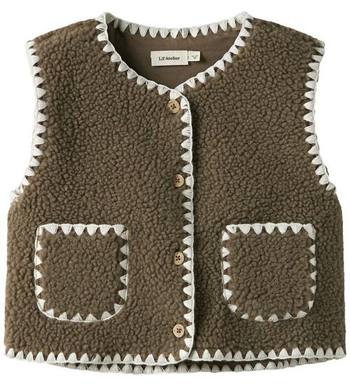 Lil Atelier Vest - Loose - NmfLajo - Shitake