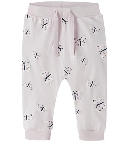 Name It Bukser - NbfVandora - Lavender Fog/Butterfly