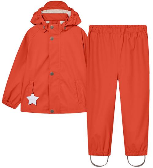 Mini A Ture Regntøj - PU - MatReinar - Paprika Red