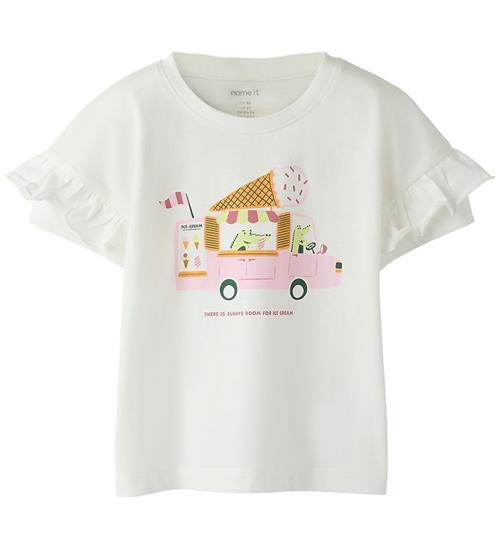 Name It T-shirt - NmfVilena - Cloud Dancer/Ice Cream Truck