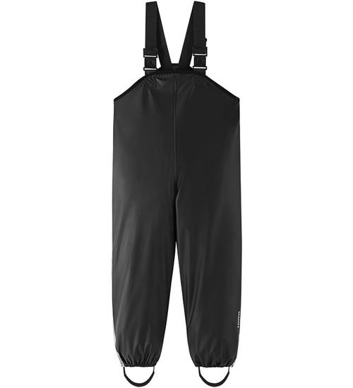 ima Regnbukser m. Seler - PU - Lammikko - Sort