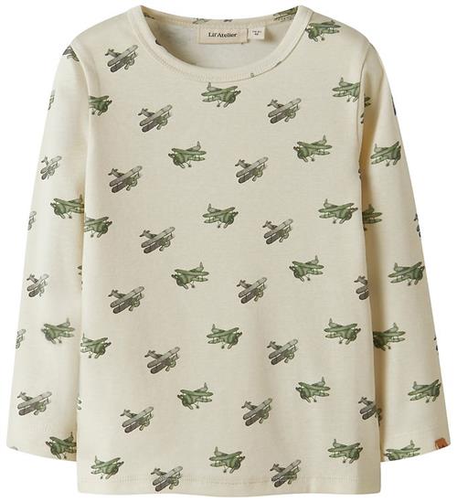 Lil Atelier Bluse - NmmLayo - Coconut Milk/Airplane