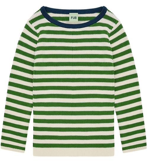 FUB Bluse - Rib - Ecru/ Pine