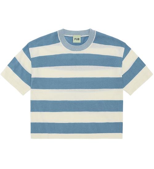 FUB T-shirt - Strik - Ecru/Sea
