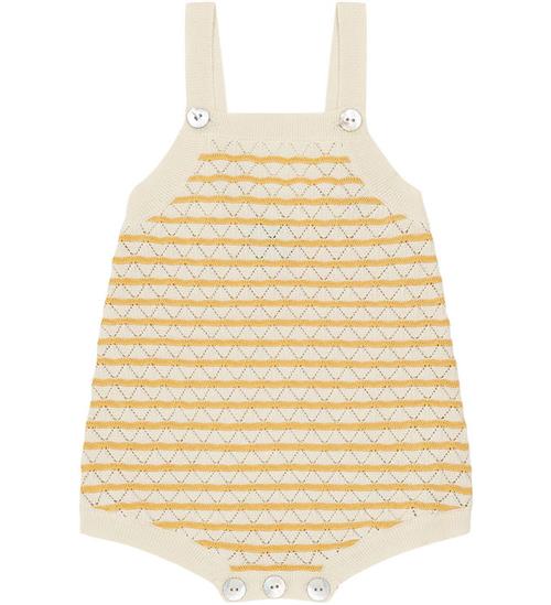 FUB Sommerdragt - Strik - Ecru/Butter m. Hulmønster