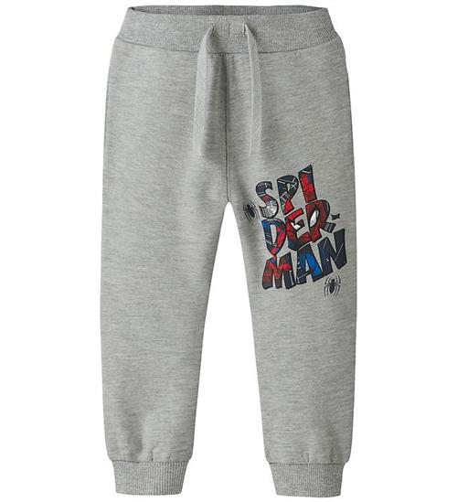 Name It Sweatpants - NmmFloyd - Spiderman - Grey Melange