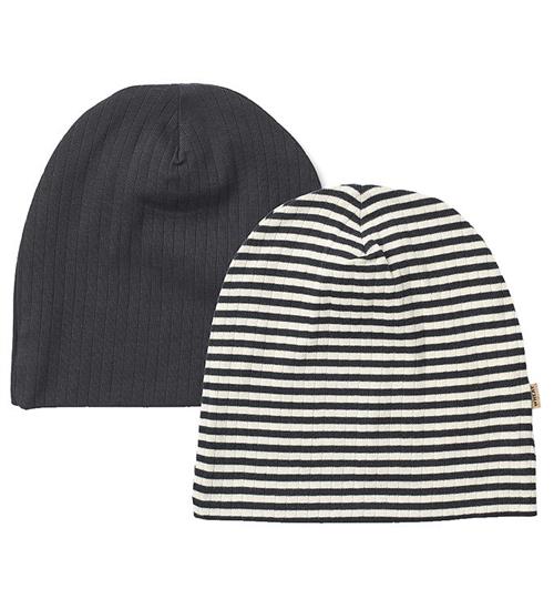 Wheat Huer - Rib - 2-pak - Aidan - Navy Rid Stripe