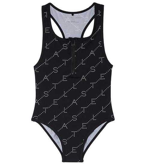 Stella McCartney Kids Badedragt - UV50+ - Sort m. Hvid