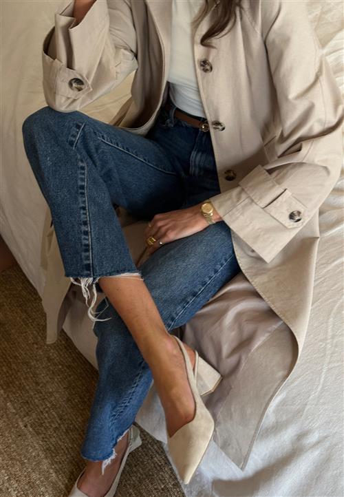 BUBBLEROOM CC Heeled Suede Sling Back