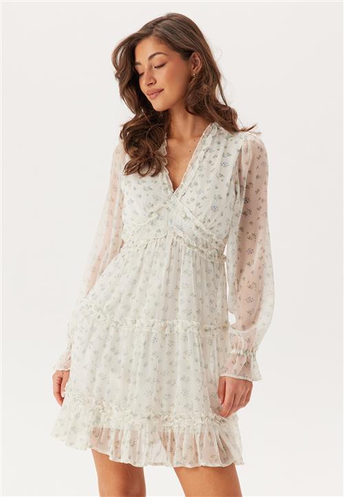 VERO MODA Vmsmilla LS frill short dress