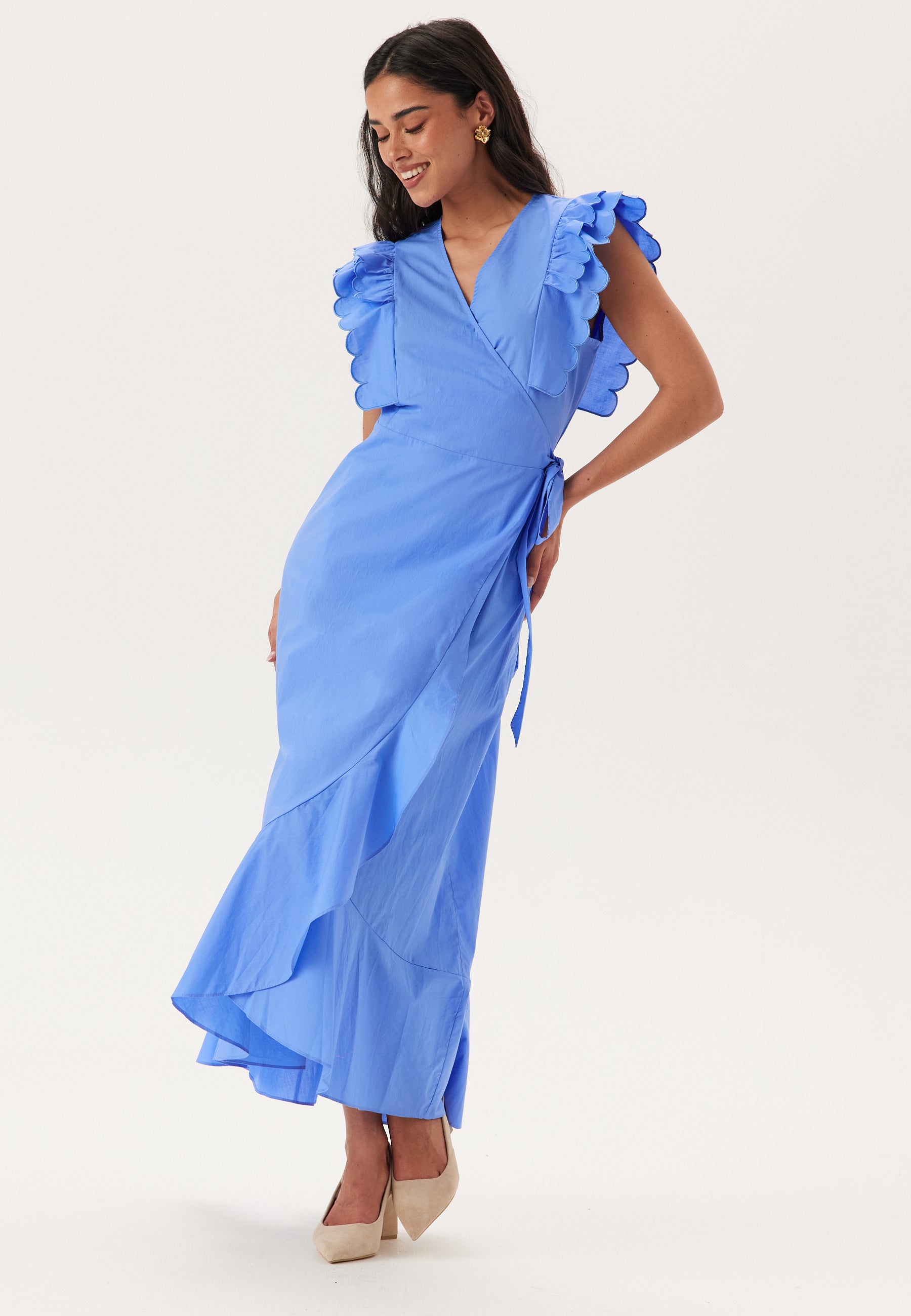 Object Collectors Item Objhope Papaya S/S WRAP DRESS