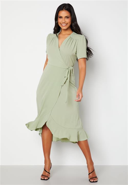 John Zack Short Sleeve Wrap Dress