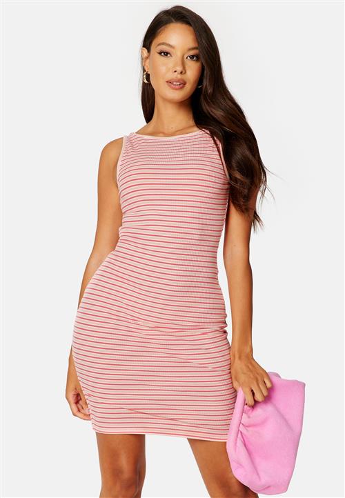 BUBBLEROOM Hallie striped rib dress