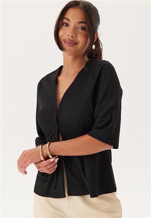 Happy Holly Soft Short Sleeve Blazer