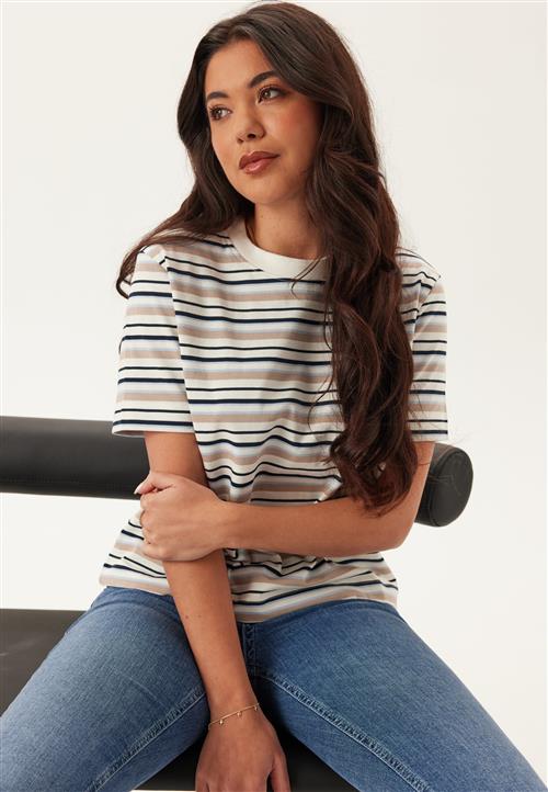 SELECTED Slfessentail Striped Boxy Tee