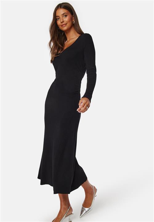 BUBBLEROOM Knitted Rouched Midi