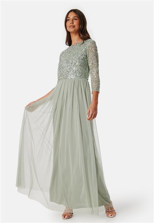 AngelEye Sequin Bodice Maxi Dress