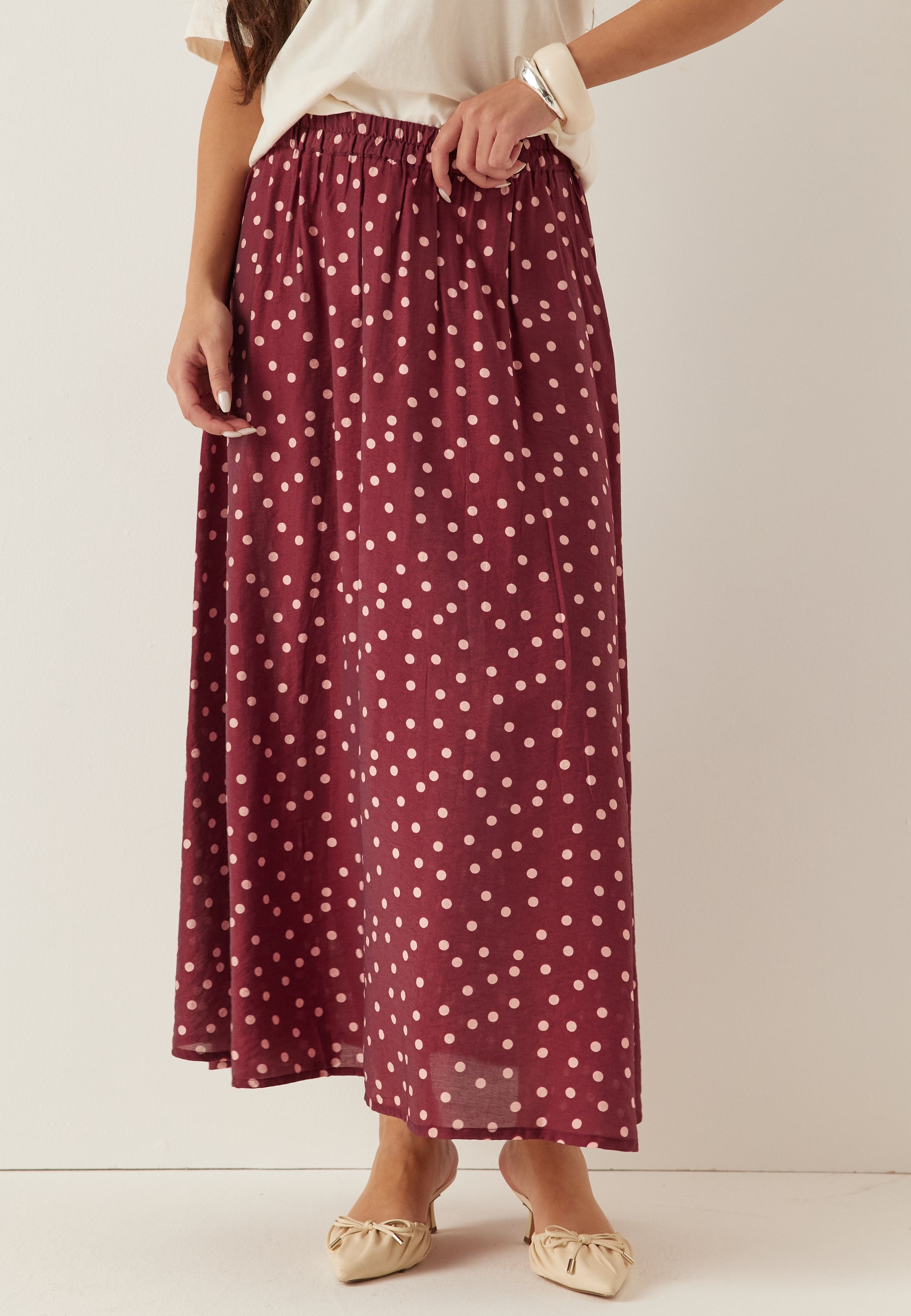 Happy Holly Midi Skirt