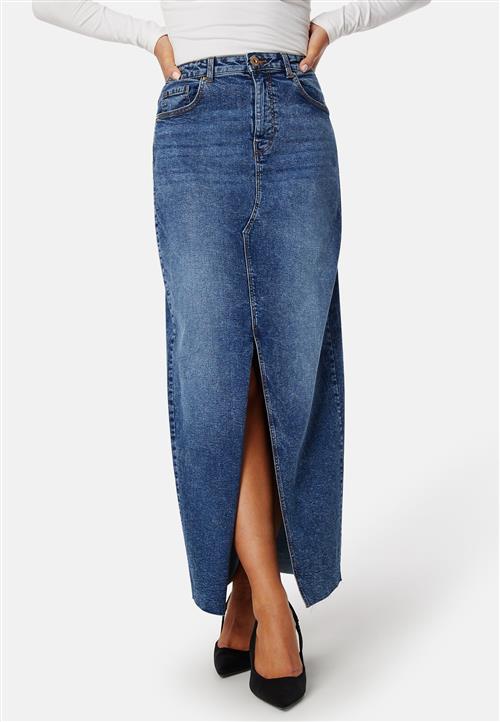 Pieces Pcjessie high waist ankle denim skirt