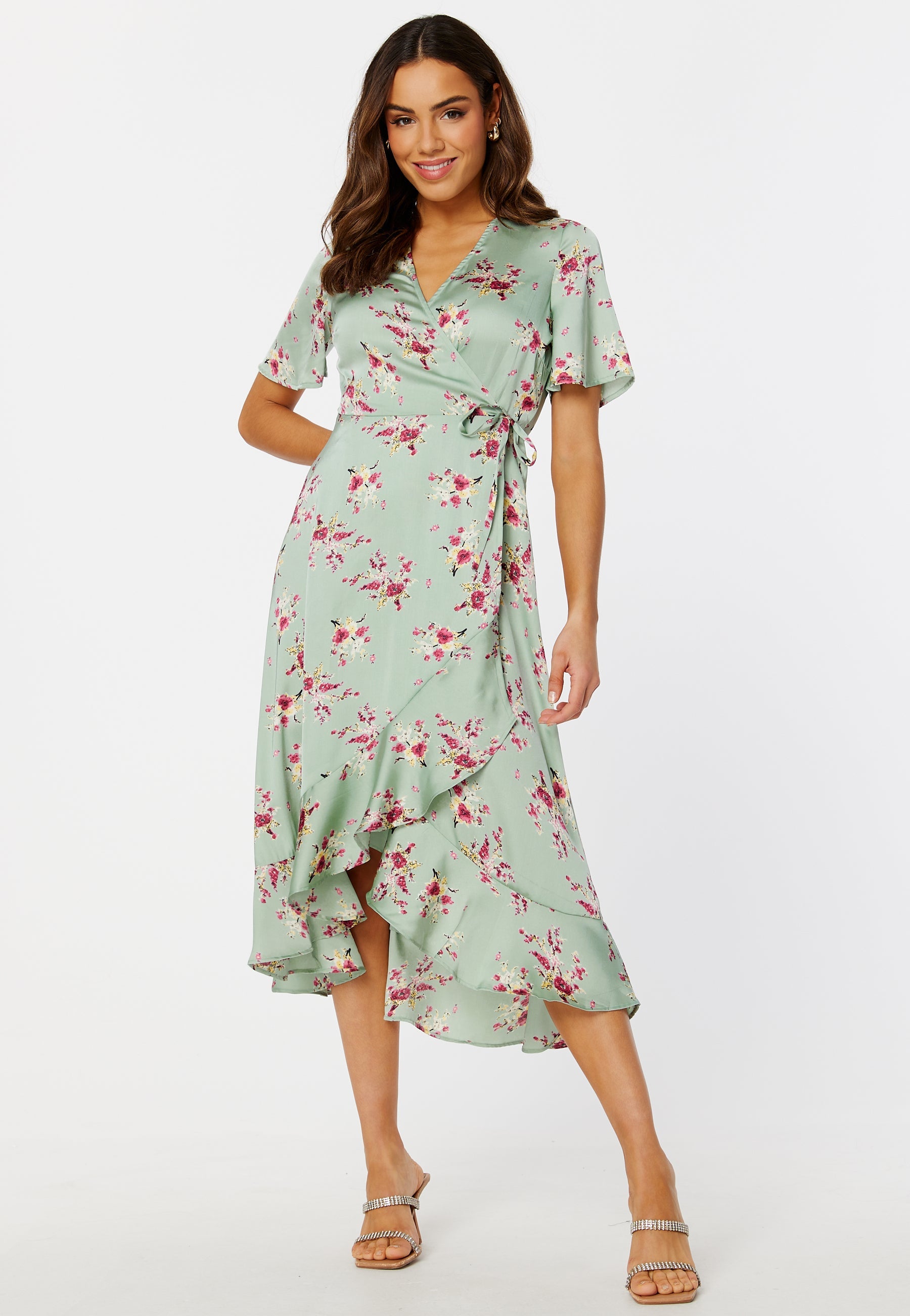 BUBBLEROOM Pauletta Wrap Dress