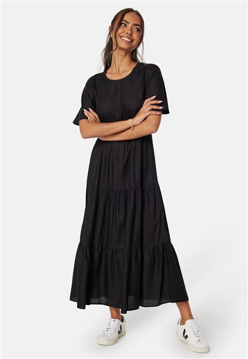 Happy Holly Butterfly Sleeve Viscose Midi