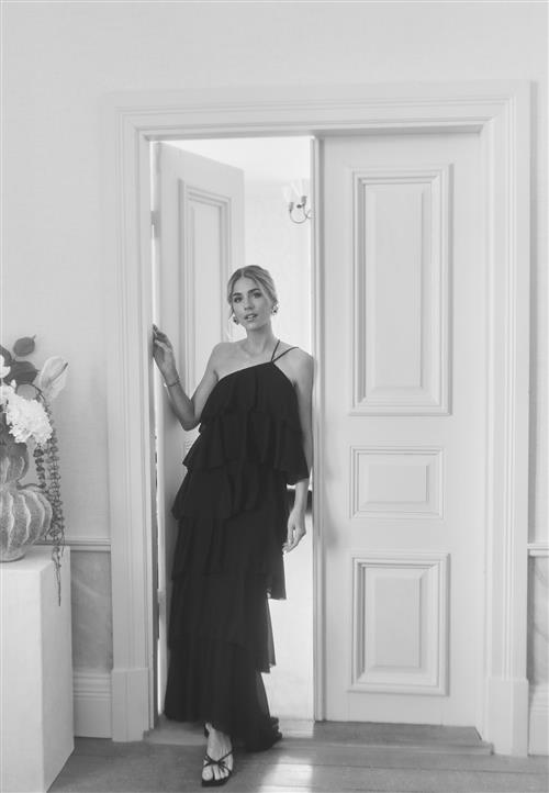 Andrea Norrman X Bubbleroom Andrea Flounce Maxi Skirt