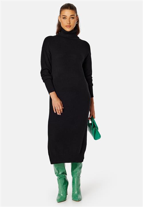 VILA Rill Roll Neck L/S Midi Dress
