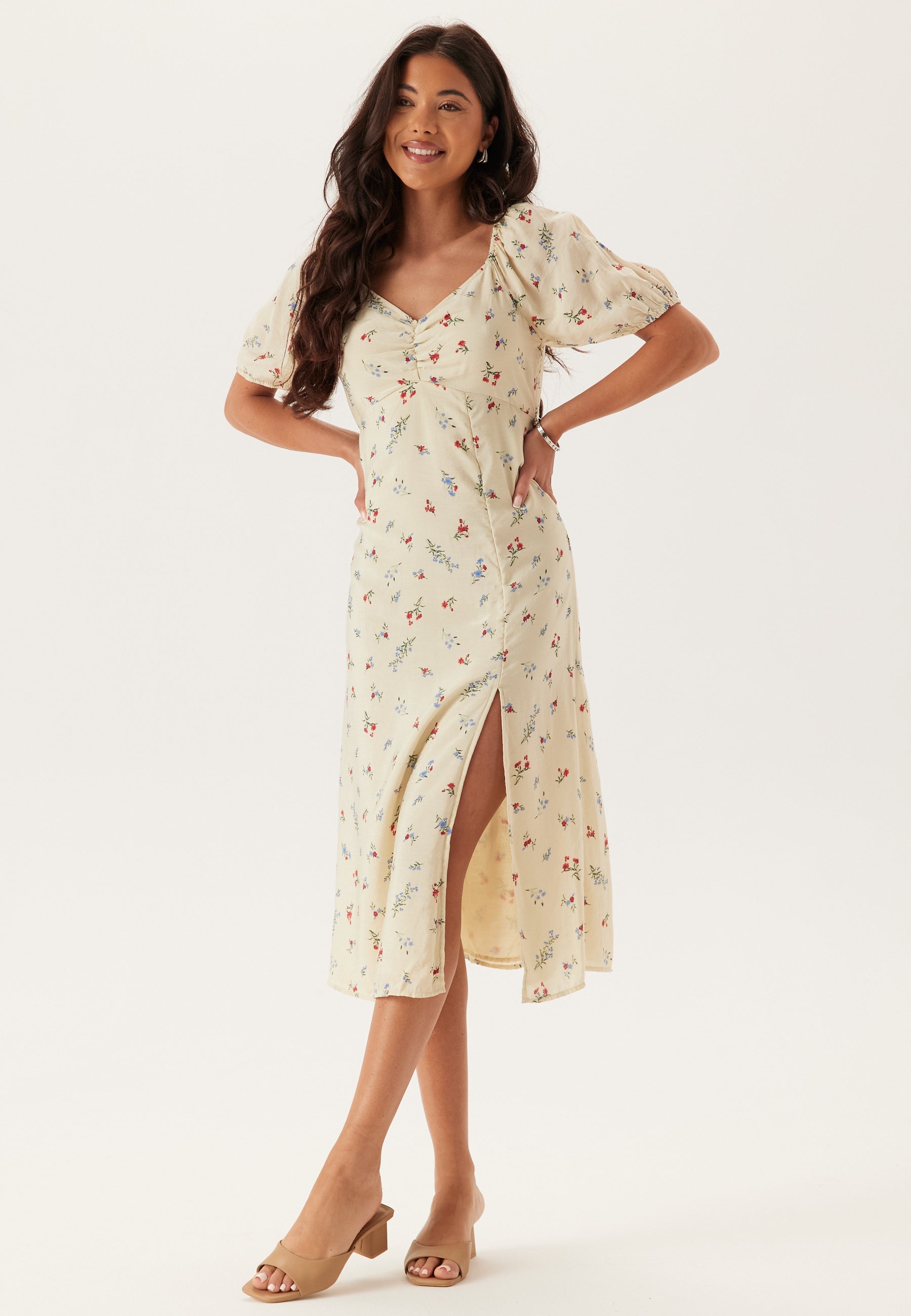VILA Vihavanne Rima S/S MIDI DRESS