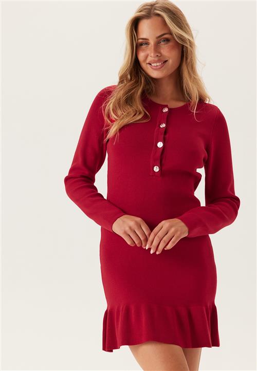 VILA Visway O-neck L/S SHORT KNIT D