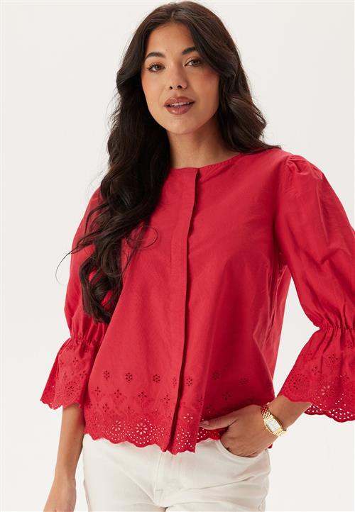 Happy Holly Broderie Anglaise Blouse