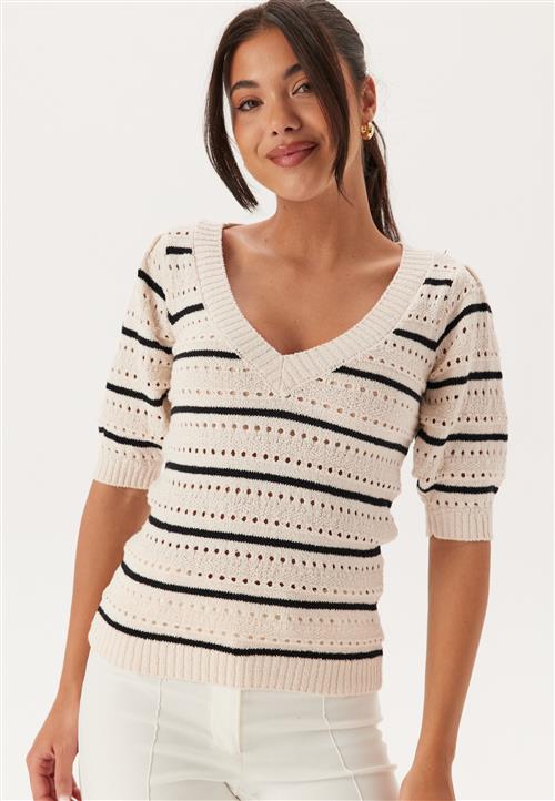 Happy Holly Short Sleeve Knit Sweater