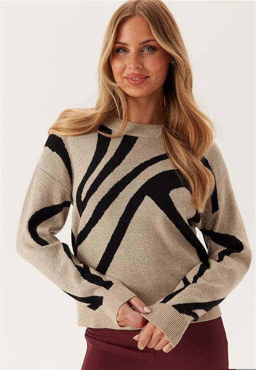 VILA Vitif Jacquard L/S KNIT TOP KN