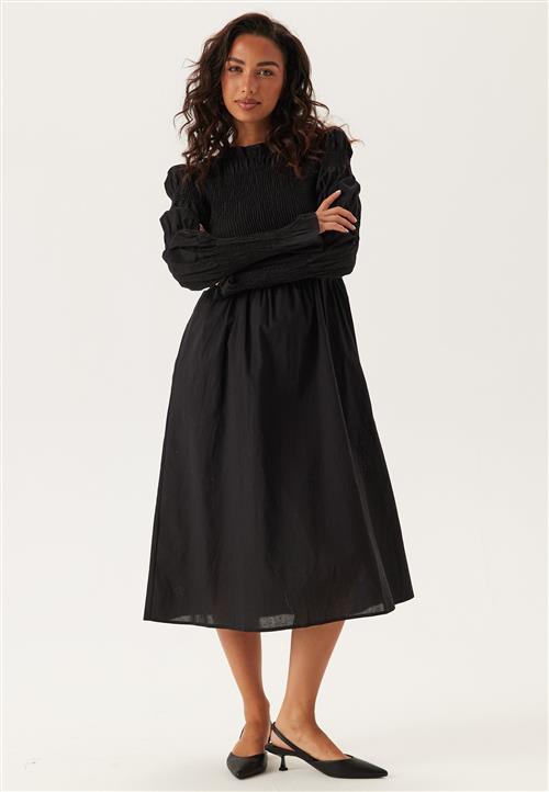 YAS Yaschemma Ls Smock Midi Dress