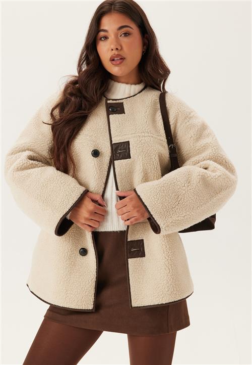 Pieces Pcjulie Reversible Teddy Coat