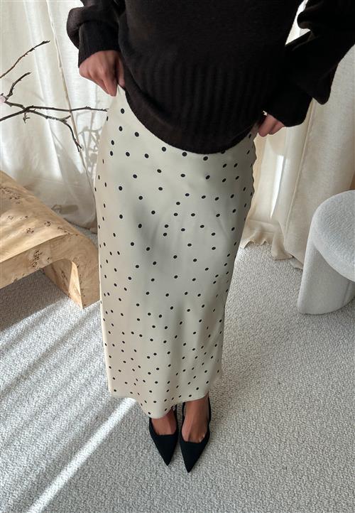 VILA Viellette Hw Midi Skirt