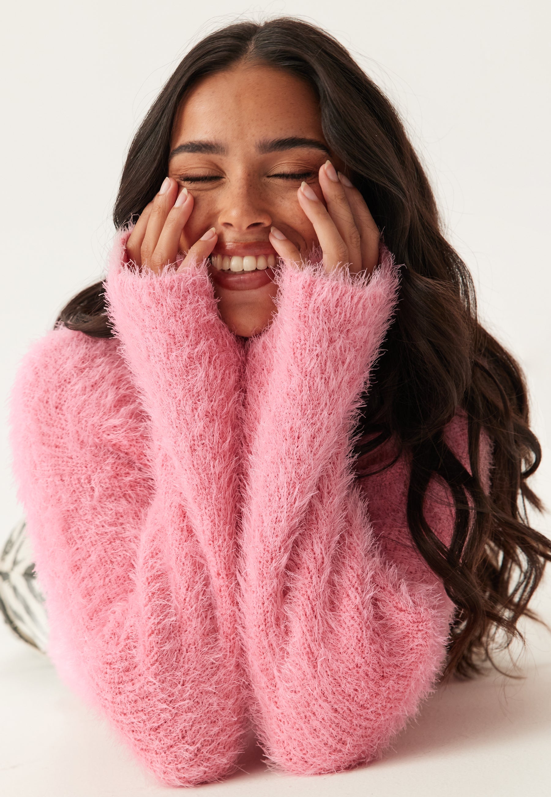 ONLY Onllulu Ls Rib Highneck Cc Knt