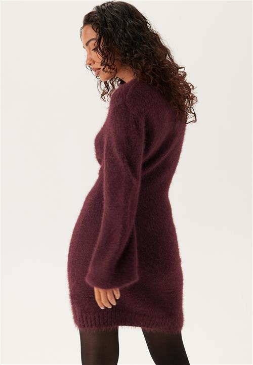 BUBBLEROOM Fluffy Knitted Short Dress