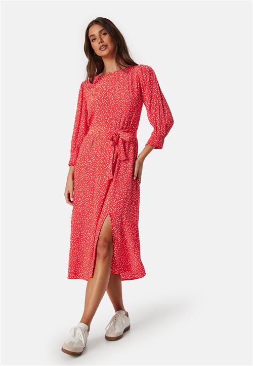 Pieces Pcsui 3/4 Sleeve Midi Dress