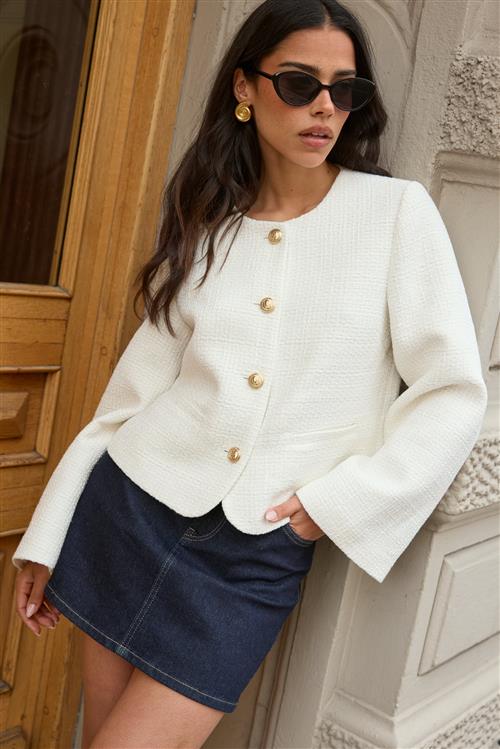 Chiara Forthi Wide Sleeve Bouclé Jacket