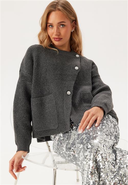 Pieces Pcsiga Ls Overlap Knit Cardiga