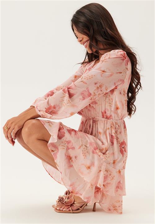 FOREVER NEW Heather Ruffle Long Sleeve Mini