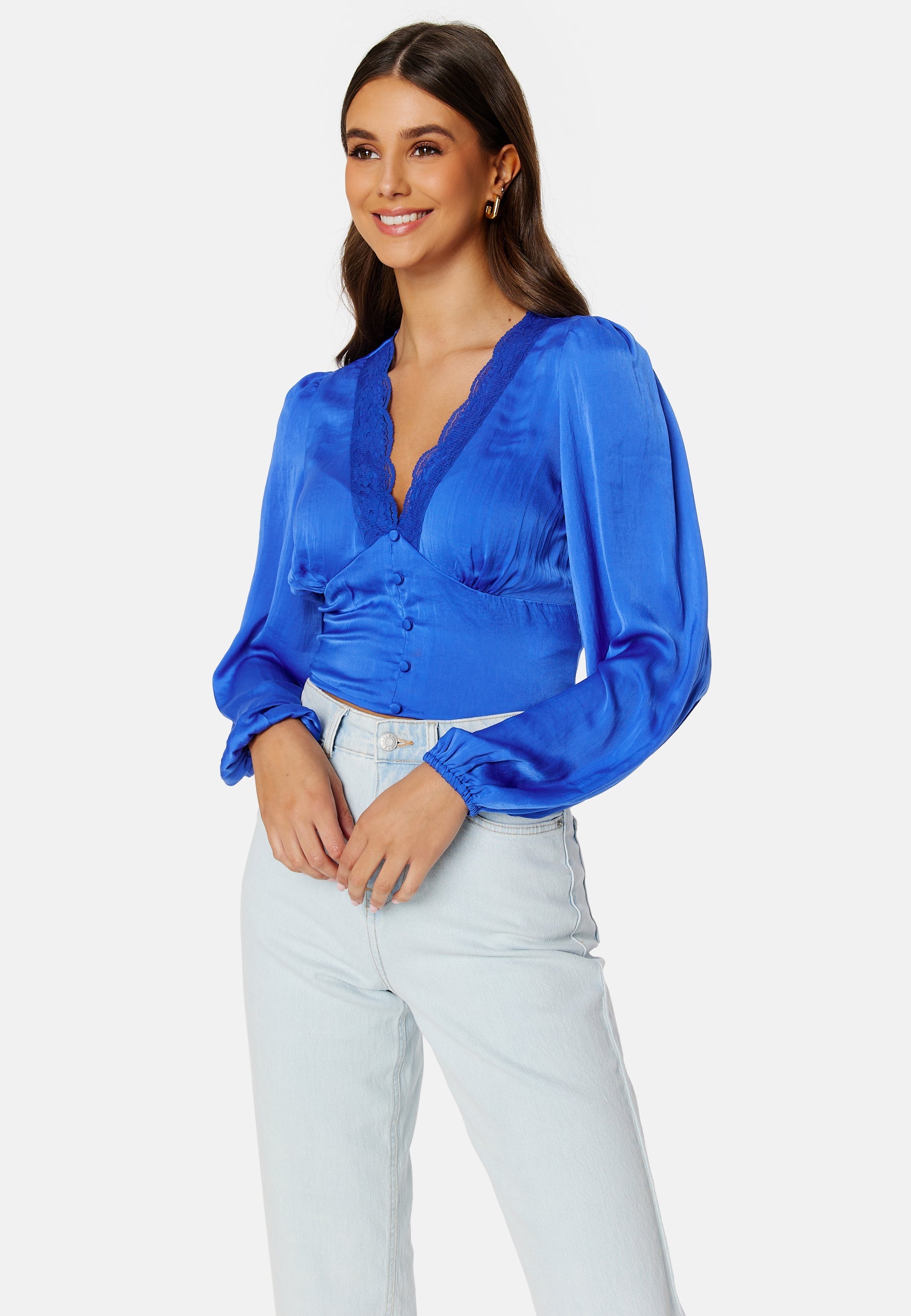 BUBBLEROOM Lucinda satin blouse