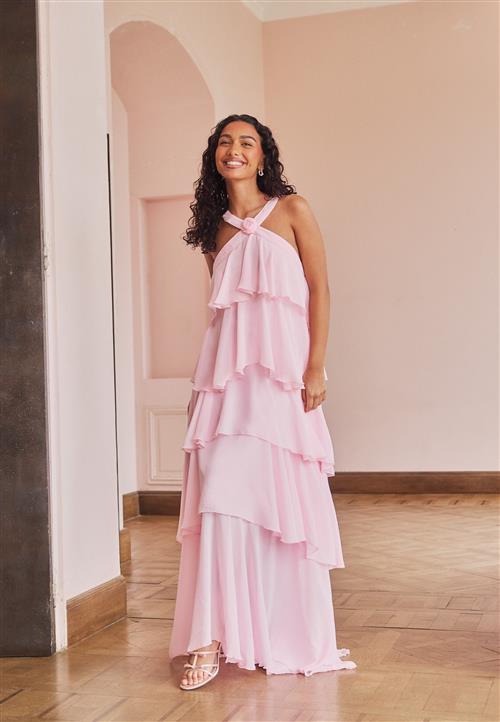 VERO MODA Vmfelicia Sl Ruffle Maxi Dress