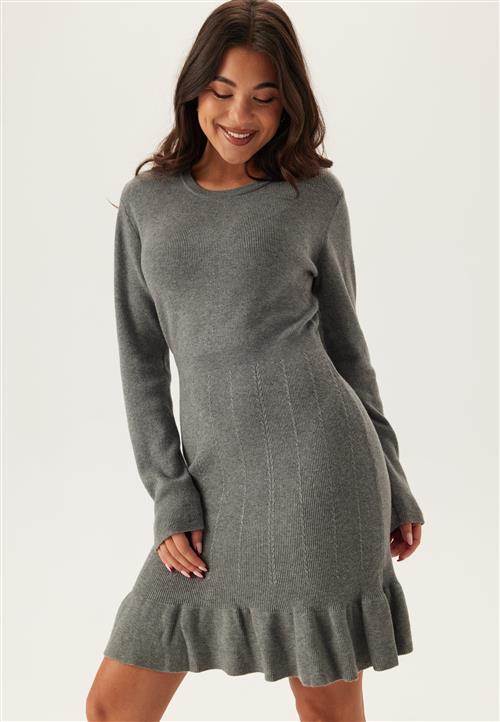 VILA Vinorthy O-neck L/S FRILL KNIT