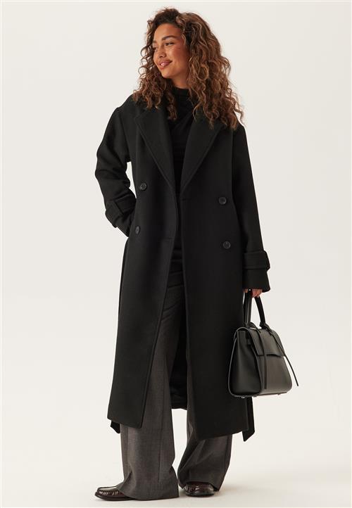 BUBBLEROOM Belted Wool Blend Coat